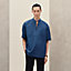 Short-sleeve boxy fit shirt with vareuse collar, View: Worn, worn, view 2 of 7