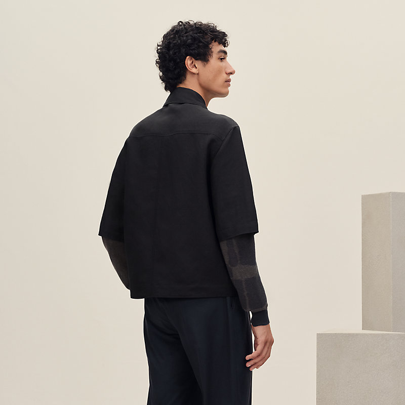 Short-sleeve overshirt