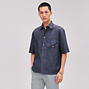 View: Worn, Short-sleeve straight cut shirt