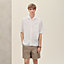 Short-sleeve straight cut shirt with notched collar, view 2 of 5