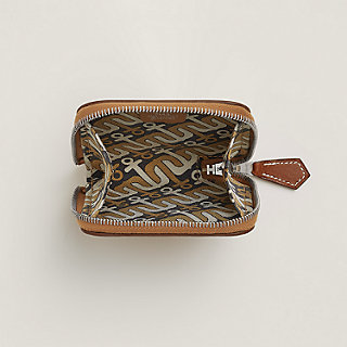 Silk'In change purse - Brown | Hermès Mainland China