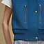 Sleeveless short bomber jacket, view 6 of 6