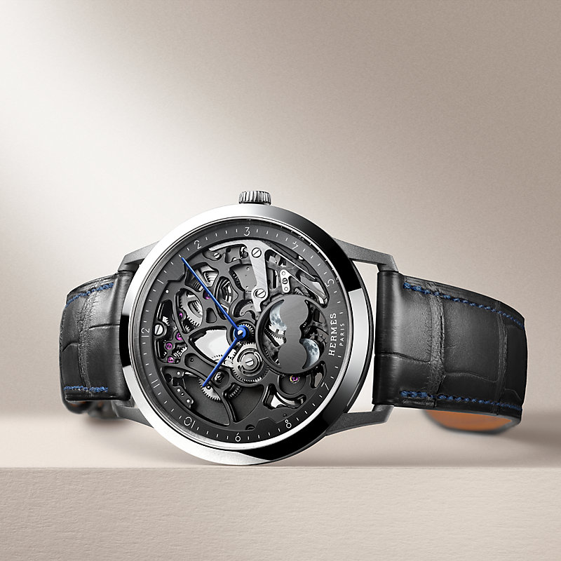 Slim d'Hermès Squelette Lune watch, 39.5&nbsp;mm
