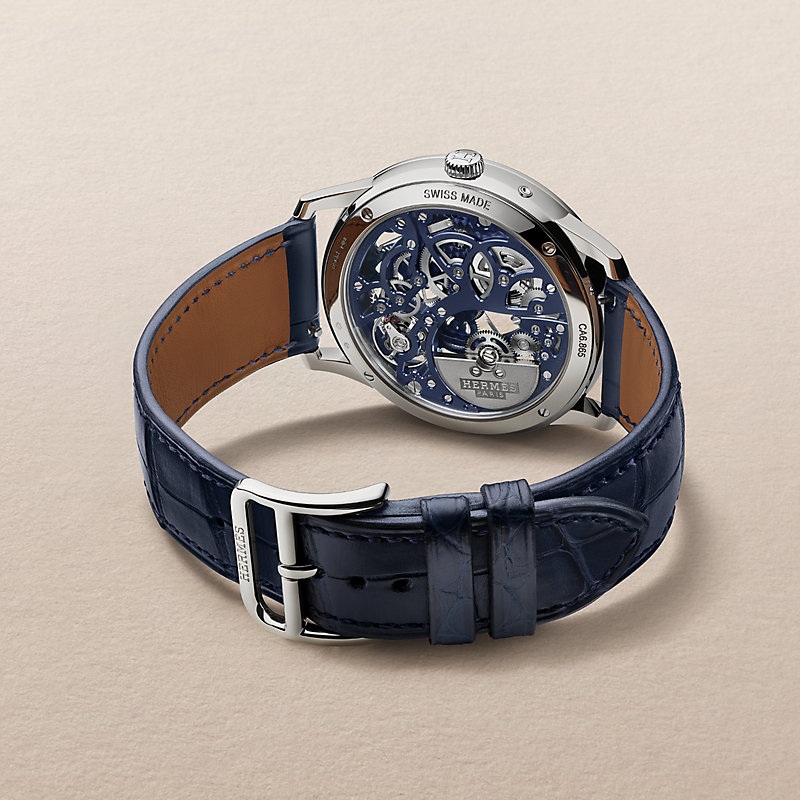 Slim d'Hermès Squelette Lune watch, 39.5&nbsp;mm