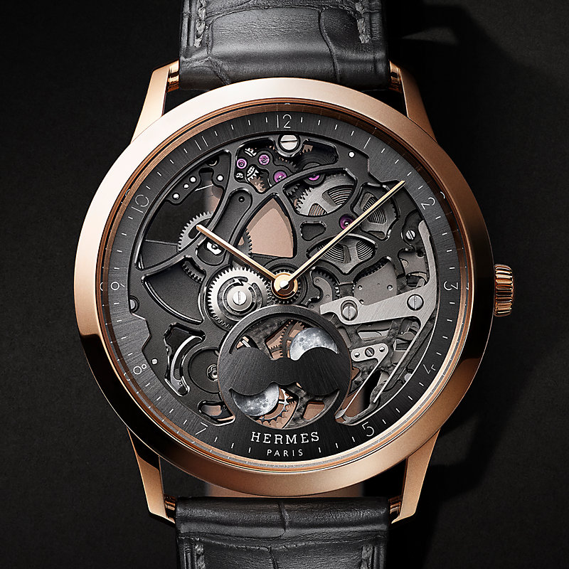 Slim d'Hermès Squelette watch, 39.5&nbsp;mm