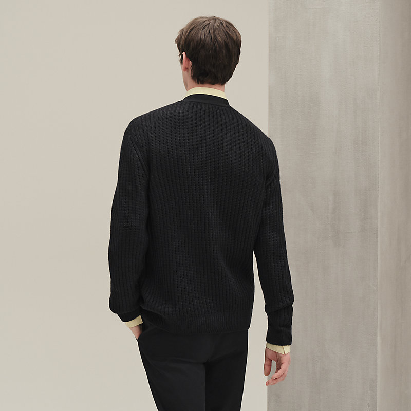 "Soie d'hiver" buttoned cardigan