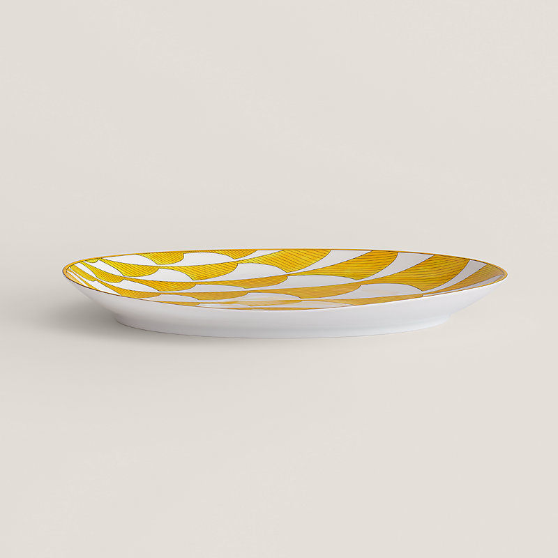 Soleil d'Hermès oval platter, small model