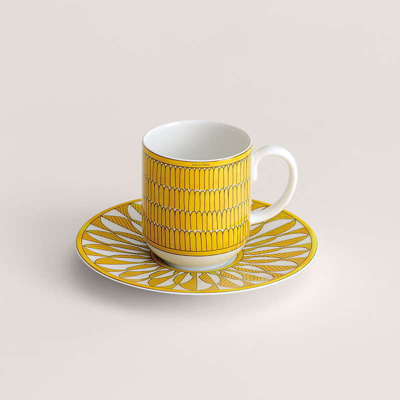Soleil d'Hermes咖啡杯与杯碟