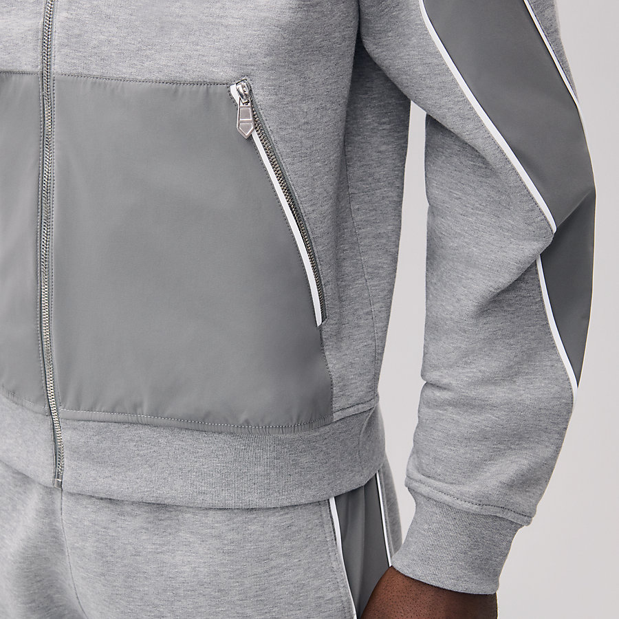 Sport capsule zipped hooded sweater