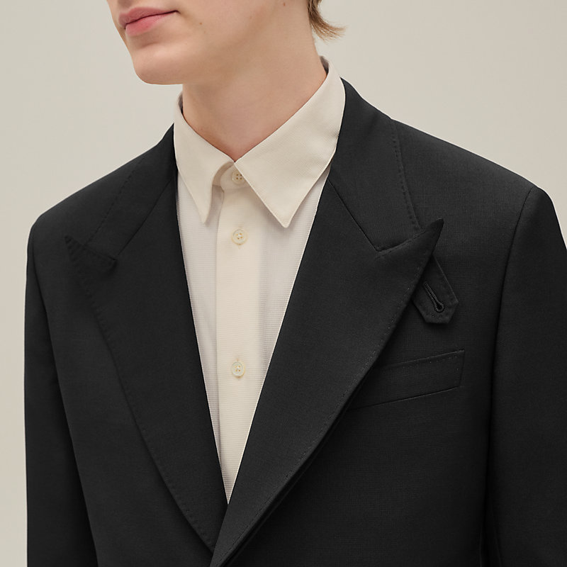 Stadium jacket with satin detail