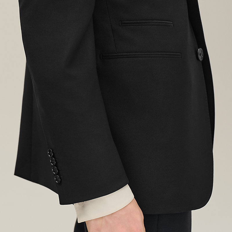 Stadium jacket with satin detail