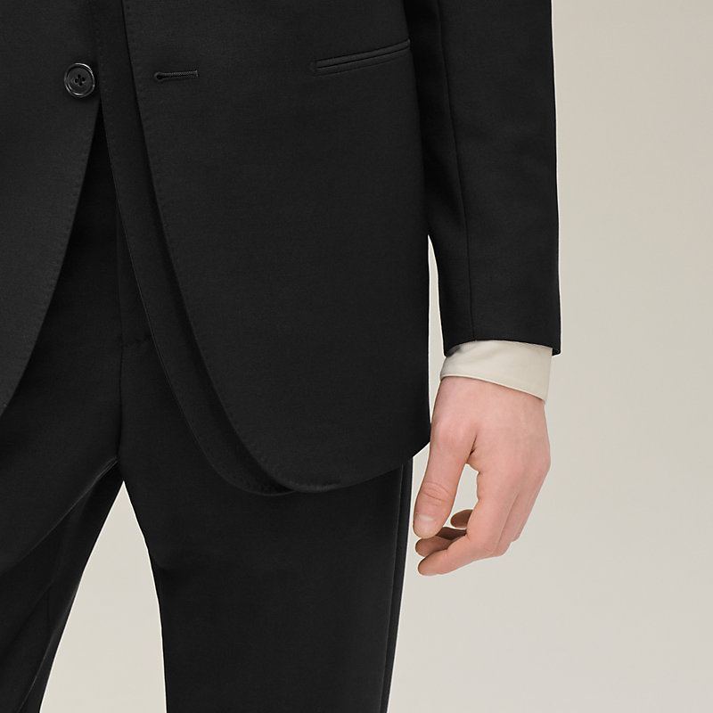 Stadium jacket with satin detail