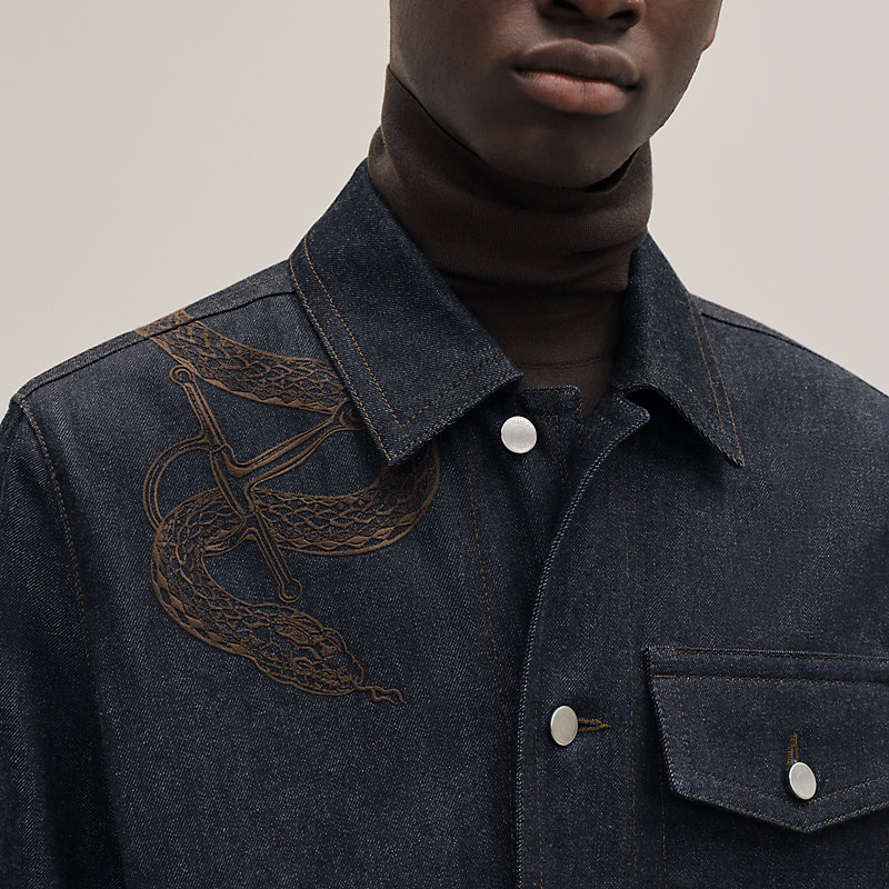 Straight cut denim jacket