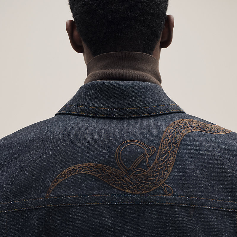 Straight cut denim jacket