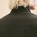 View: Worn, Straight cut jacket with leather detail