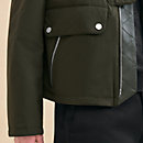 View: Worn, Straight cut jacket with leather detail