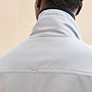 View: Worn, Straight cut jacket with leather detail