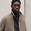 Straight cut jacket with leather detail, view 5 of 7