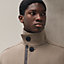 Straight cut jacket with leather detail, view 6 of 7