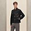 Straight cut jacket with leather detail, View: Worn, worn, view 2 of 7