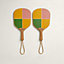 View: Back, Succulent Sultan set of 2 beach rackets
