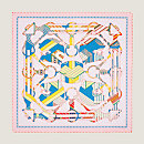 View: Flat, Tatersale en Zigzag double face scarf 90