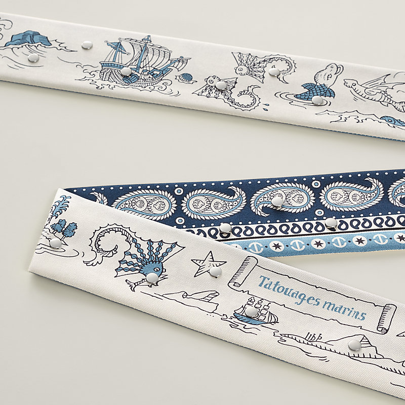Tatouages Marins Bandana studded twill ribbon