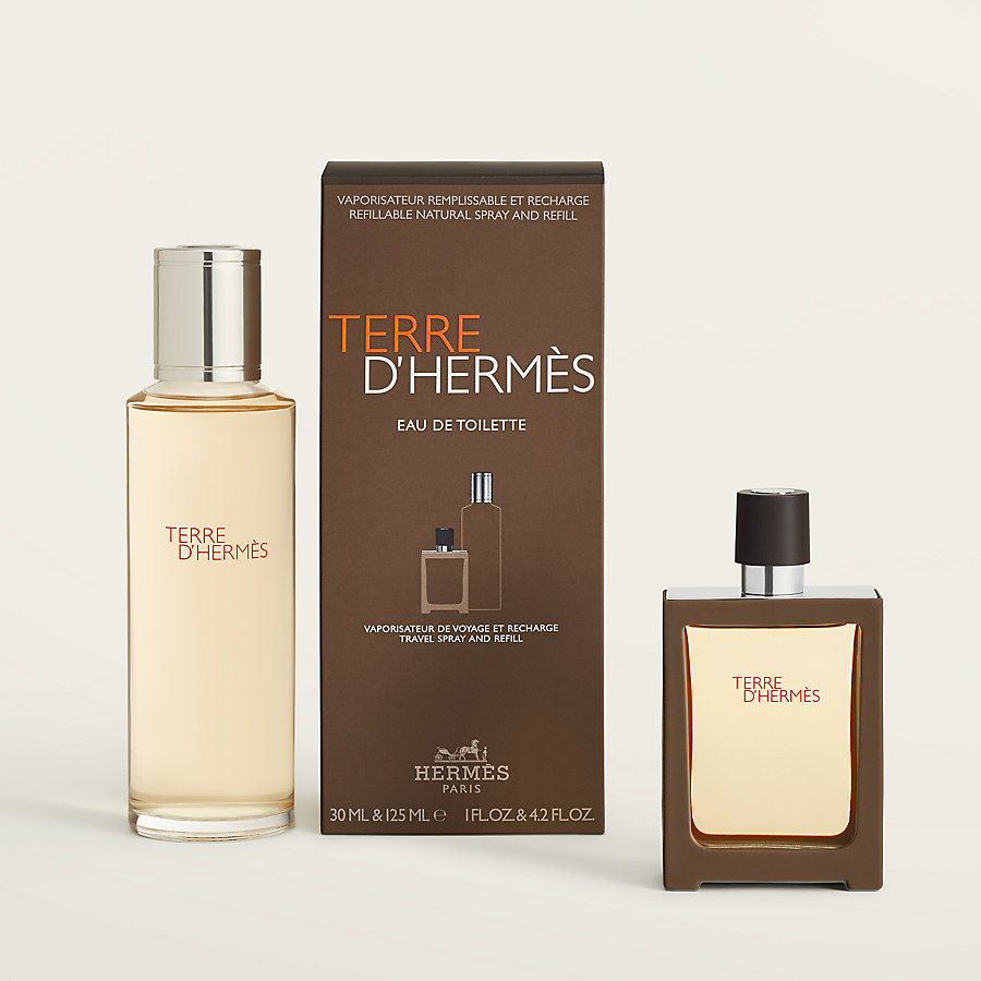 Terre d'Hermes Eau de toilette travel spray and refill