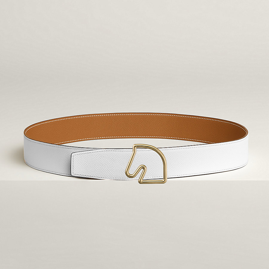 Tete de Cheval belt buckle & Reversible leather strap 38 mm