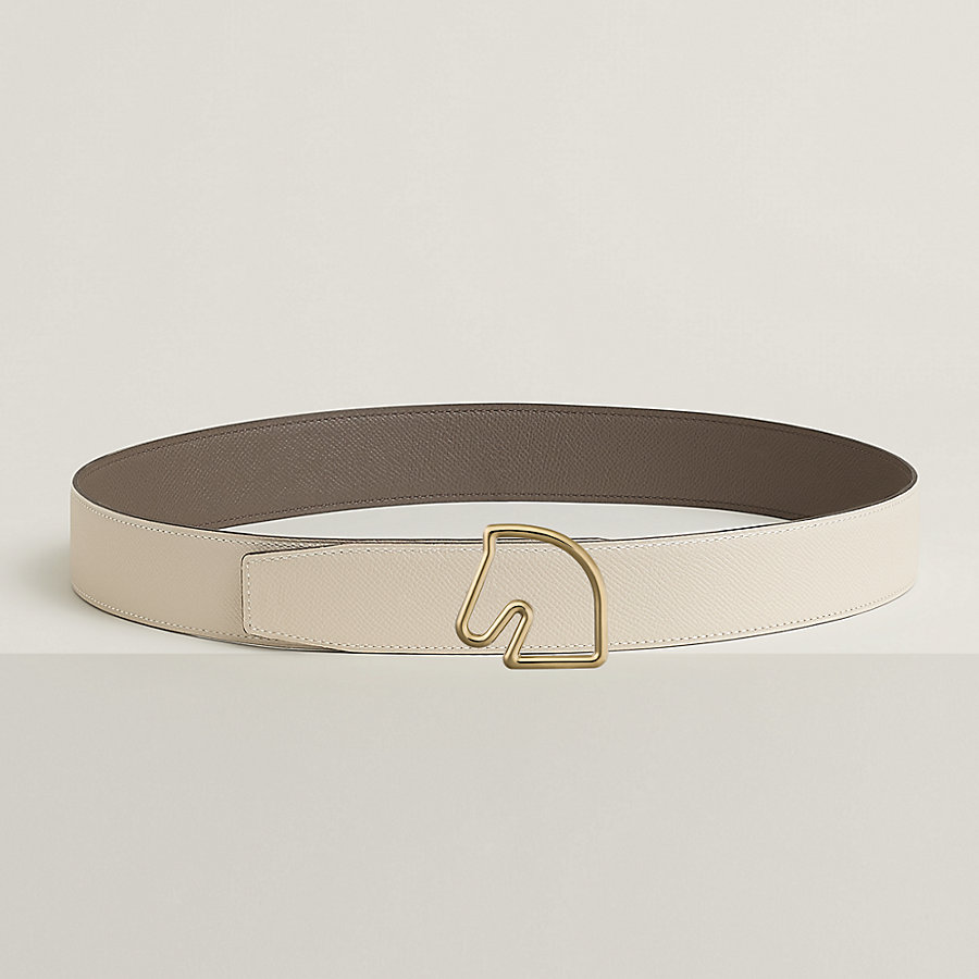 Tete de Cheval belt buckle & Reversible leather strap 38 mm