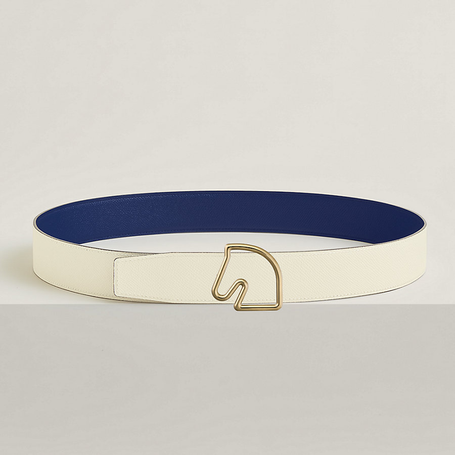 Tete de Cheval belt buckle & Reversible leather strap 38 mm