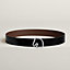 View: , Tete de Cheval belt buckle & Reversible leather strap 38 mm