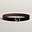 View: , Tete de Cheval belt buckle & Reversible leather strap 38 mm