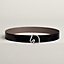 View: , Tete de Cheval belt buckle & Reversible leather strap 38 mm