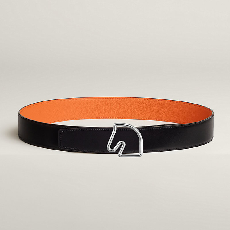 Tete de Cheval belt buckle & Reversible leather strap 38 mm