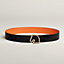 Tete de Cheval belt buckle & Reversible leather strap 38 mm, view 1 of 2