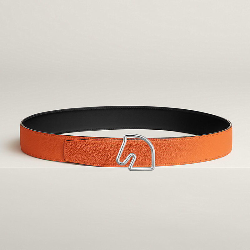 Tete de Cheval belt buckle & Reversible leather strap 38 mm