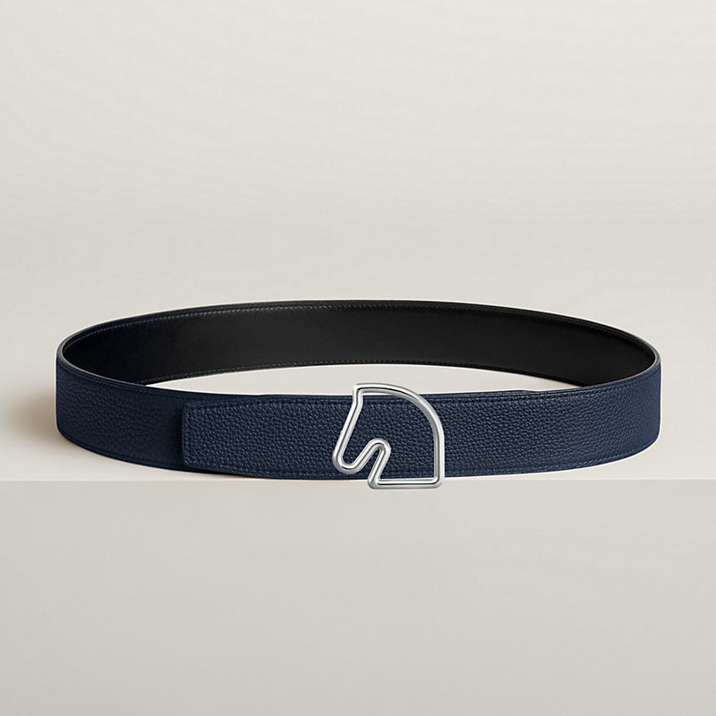 Tete de Cheval belt buckle & Reversible leather strap 38 mm