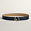 Tete de Cheval belt buckle & Reversible leather strap 38 mm, view 1 of 2