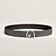 View: , Tete de Cheval belt buckle & Reversible leather strap 38 mm
