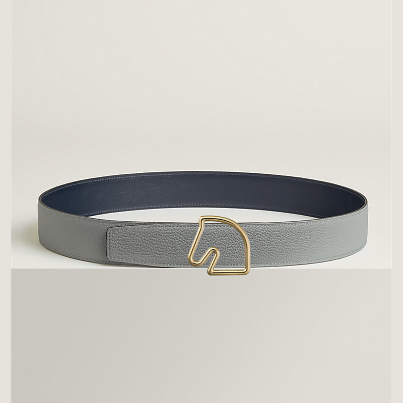 Tete de Cheval belt buckle & Reversible leather strap 38 mm