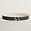 View: , Tete de Cheval belt buckle & Reversible leather strap 38 mm