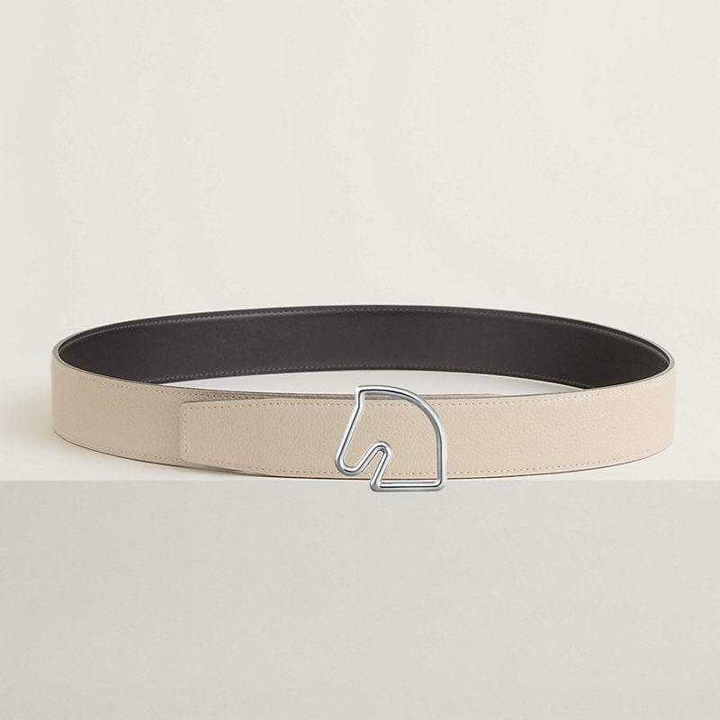 Tete de Cheval belt buckle & Reversible leather strap 38 mm
