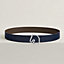 View: , Tete de Cheval belt buckle & Reversible leather strap 38 mm