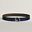 Tete de Cheval belt buckle & Reversible leather strap 38 mm, view 1 of 2
