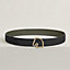 View: , Tete de Cheval belt buckle & Reversible leather strap 38 mm
