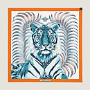 View: Back, Tigre Royal double face scarf 90