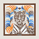 View: Flat, Tigre Royal double face scarf 90