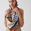 View: Worn, Tigre Royal double face scarf 90