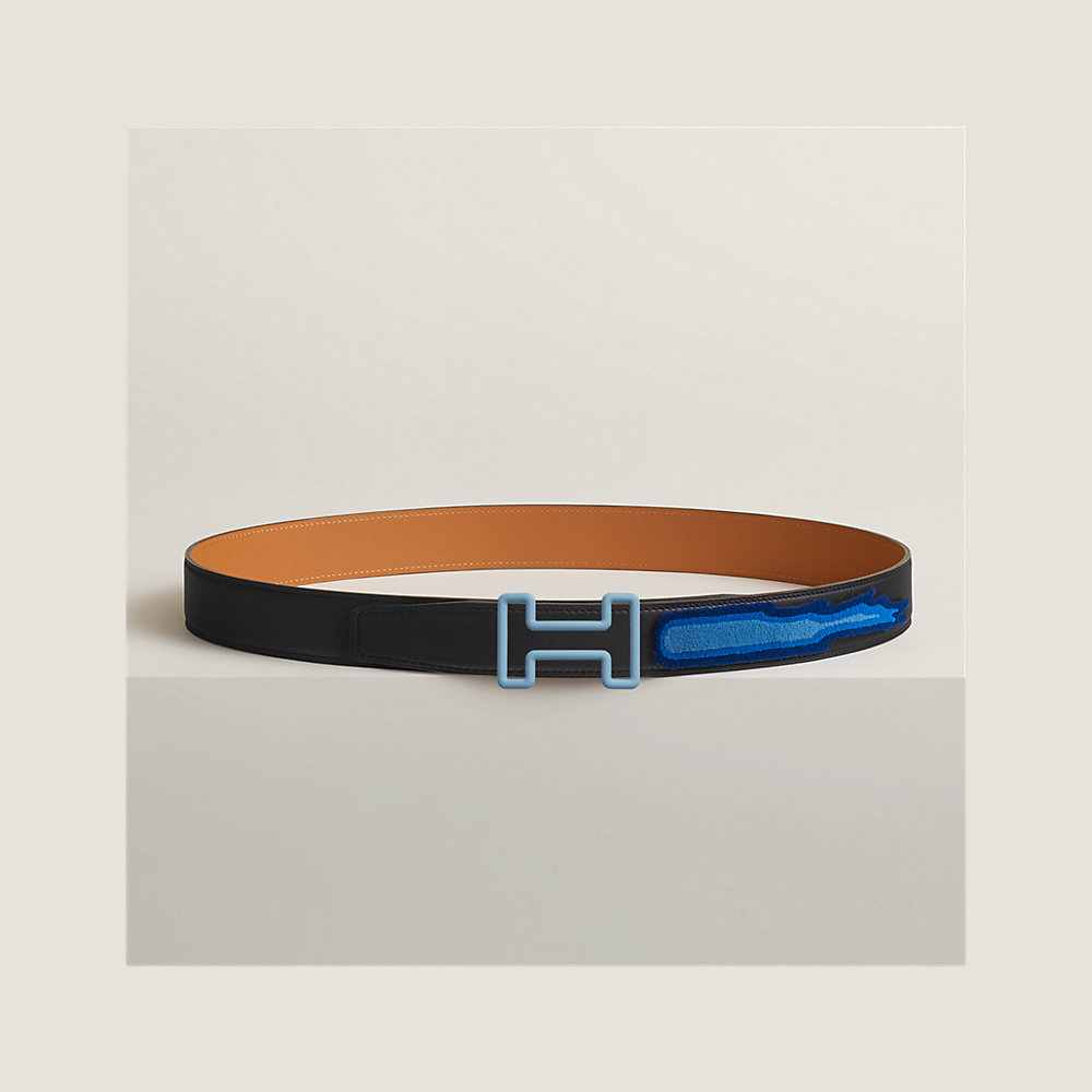 Tonight Color belt buckle & Leather strap 32 mm | Hermès Mainland China